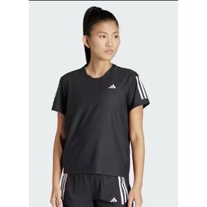Adidas Women's OWN THE RUN TEE In Black Size L New